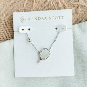 Kendra Scott - Pickleball Ivory Mother-of-Pearl Necklace Silver